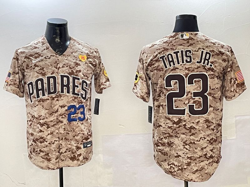 Men San Diego Padres #23 Tatis jr Camo Game 2025 Nike MLB Jersey style 3->san diego padres->MLB Jersey